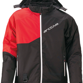 Pivot 4 Hooded Jacket - Black/Red - Large