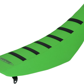 6-Ribbed Seat Cover - Green/Black - KX 250/450