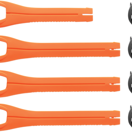 Blitz XP MX Boot Straps - Orange - Size 7-9