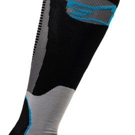 MX Plus 1 Socks - Black/Cyan - Small/Medium