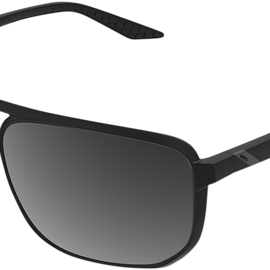 Konnor Aviator Sunglasses - Square - Matte Black - Black Mirror