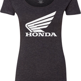 Women's Honda Wing T-Shirt - Black - 2XL