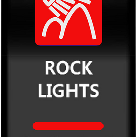 Rocker Switch - Rock Lights - Red