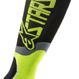 MX Plus 2 Socks - Black/Yellow - Large/2XL