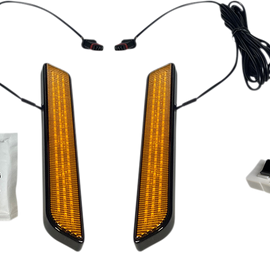 LED Fork Light - Amber - Black