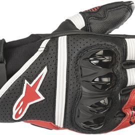 GPX V2  Gloves - Black/White/Red - Medium