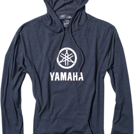 Yamaha Stacked Pullover Hoodie - Navy - XL