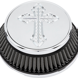 Spanish Cross Air Cleaner - Chrome - M8