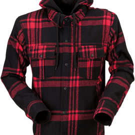 Timber Flannel Shirt - Red/Black - 3XL