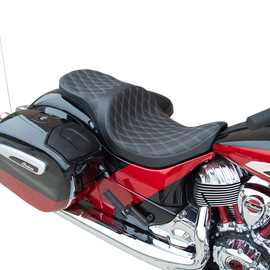 Low Touring Seat - Double Diamond - Silver - Solar Reflective