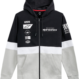 Position Zip Hoodie - Black/White - XL