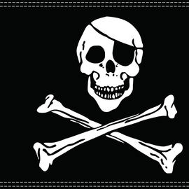 Jolly Roger Flag - 10" x 15"