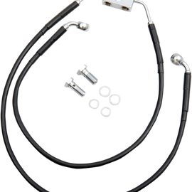 Brake Line - Front - Black - +2"