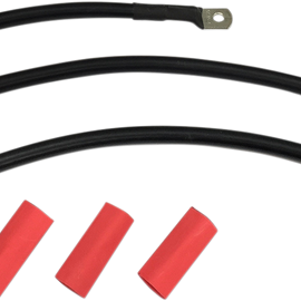 Black Battery Cable Set - '94-'09 Dyna