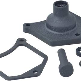 Solenoid End Cover - Starter Button - Black Wrinkle