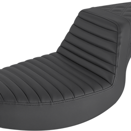 Step Up Seat - Tuck and Roll/Lattice Stitched - Black35974976