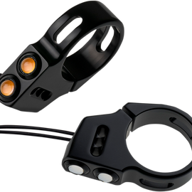 Rat Eye LED Turn Signals - 39 mm - Black