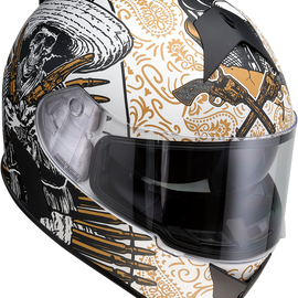 Warrant Helmet - Sombrero - White/Gold - Large