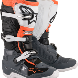 Tech 7S Boot - Black/Gray/White/Orange Fluorescent - US 3