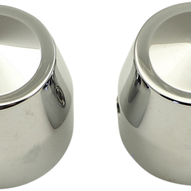 Axle Caps - Elite - Chrome - 25 mm