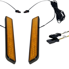 LED Fork Light - Amber - Black