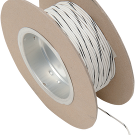 100' Wire Spool - 18 Gauge - White/Black