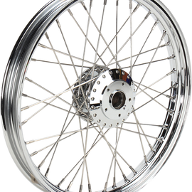 Front Wheel - 40 Spoke - Single/Dual Disc/No ABS - Chrome - 21"x2.15"