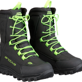 Advance Boots - Black/Hi-Viz Green - Size 10