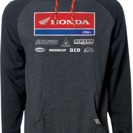 Honda 21 Racewear Hoodie - Charcoal/Black - Large