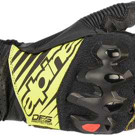 GP Tech v2 Gloves - Black/Yellow/White/Red - Small