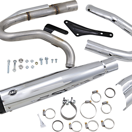 2:1 Exhaust for M8 Softail - Chrome