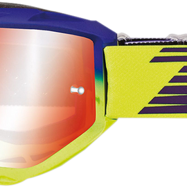 3450 Riot Goggles - Electric Blue/Yellow Fluo - Mirror