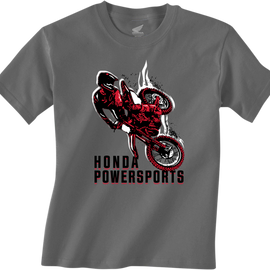 Youth Honda Rider T-Shirt - Charcoal - XL