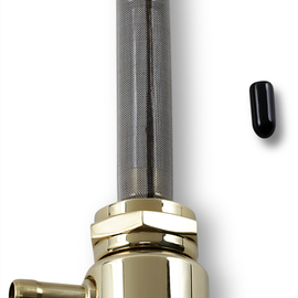 Hex Round Fuel Valve - Brass - 22mm