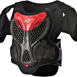 Youth A-5s Body Armor - Black/Red - L/XL