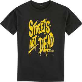 Streets Not Dead T-Shirt - Black -  Small