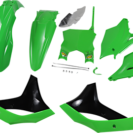 Plastic Body Kit - OEM Green/Black - KX250F