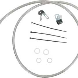 8" Brake Line - Front - Stainless Steel - FXDL01-5