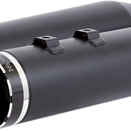 4.5" Mufflers for Touring - Black with Tracer