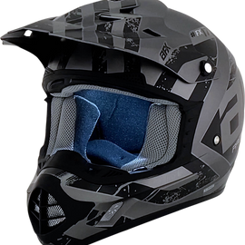 FX-17Y Helmet - Attack - Frost Gray/Matte Black - Large