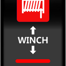 Rocker Switch -Winch - Red