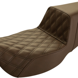 Step Up Seat - Lattice Stitched - Brown - FLH3700093432