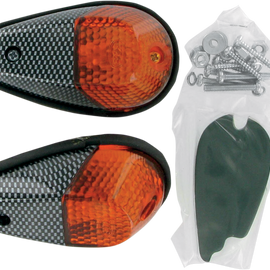 Flush Mount Marker Lights - Carbon/Amber