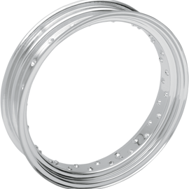 Rim - 40 Spoke - Chrome - Side Metal Valve - 3.50 X 16"