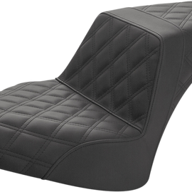 Step Up Seat - Driver/Passenger Lattice Stitch - Black