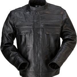 Deagle Leather Jacket - Black - 5XL