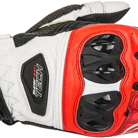 Supertech Gloves - Black/White/Red - Medium