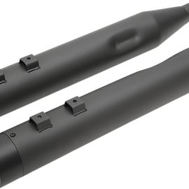 4" Slip-On Mufflers for '95-'16 FL - Black/Black