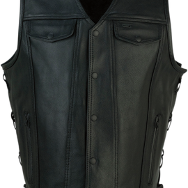 Gaucho Vest - Black - 5XL