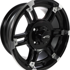 Wheel - Front/Rear - Machined Black - 15x7 - 4/110 - 5+2